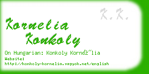 kornelia konkoly business card